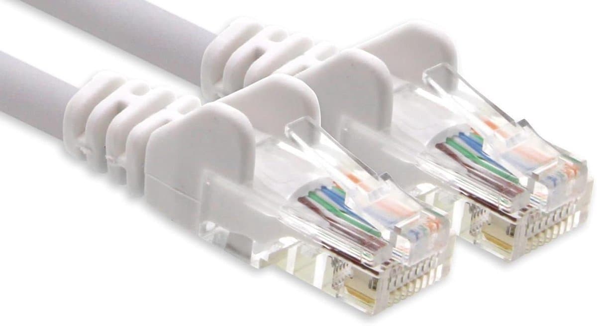 Netwerkkabel Cat 6 - Ethernetkabel LAN-kabel - Internet Aansluiten - 250 MHz Frequentie - 75 meter - Wit