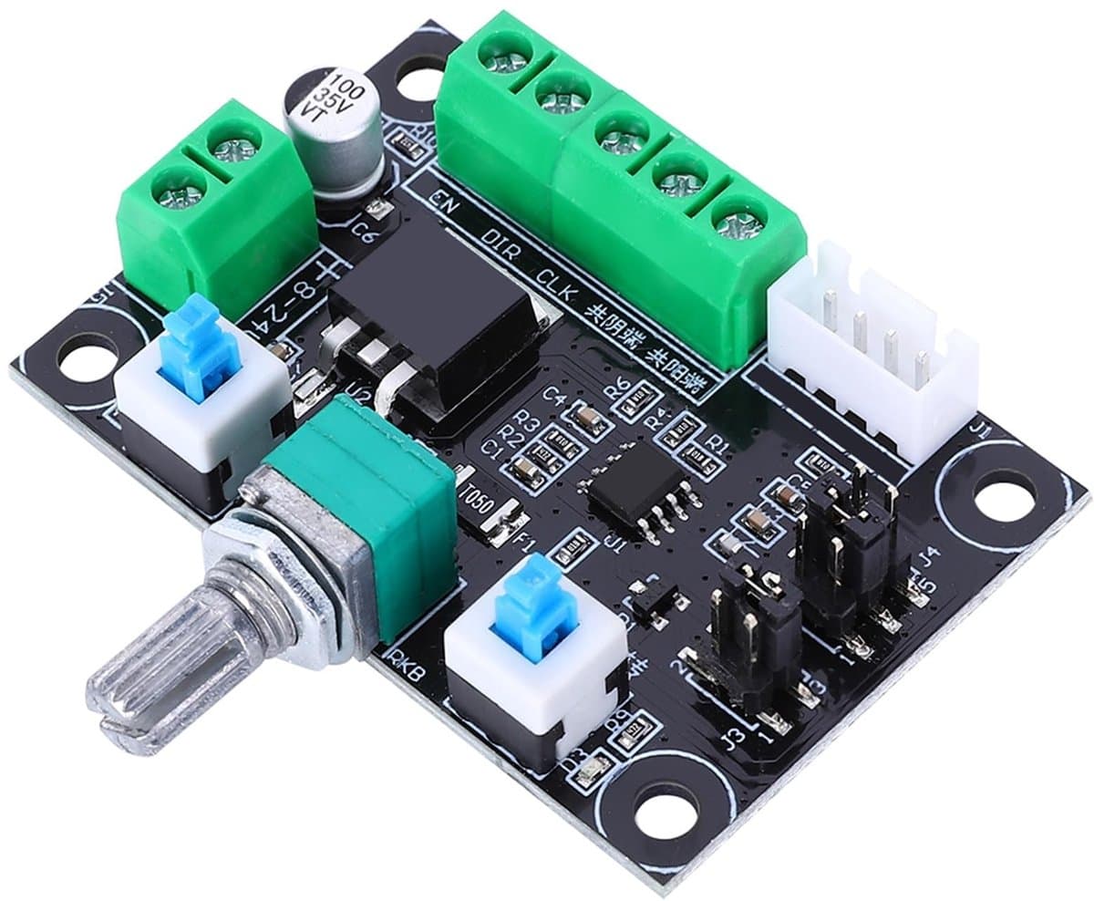Dailygoody - Stappenmotoraandrijfregelaar - PWM-snelheidsregelaar - Eenvoudige controller - Compact formaat - Puls- en PWM-signalen - Voor stappenmoto