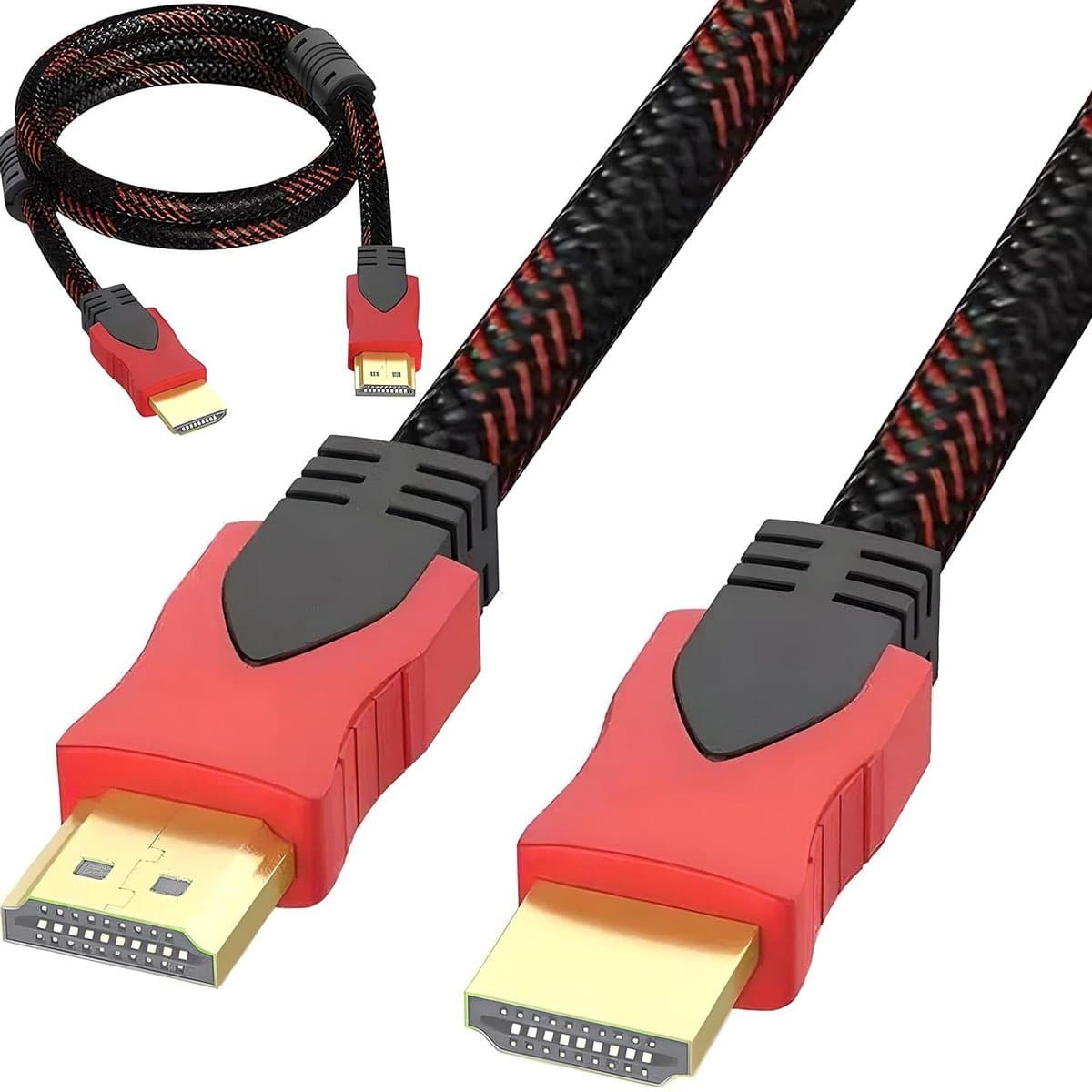 1. 1.5m High-Speed HDMI Cable - 4K 3D Connection Cable for Monitor TV - 5Gbps Video UHD 2160p HDMI Cable 1080p 2. Compatible HDMI Cable - High-Speed 1.5m HDMI 1.4 Connection Cable for 4K 3D TV Monitor - 5Gbps Video 2160p HD 1080p