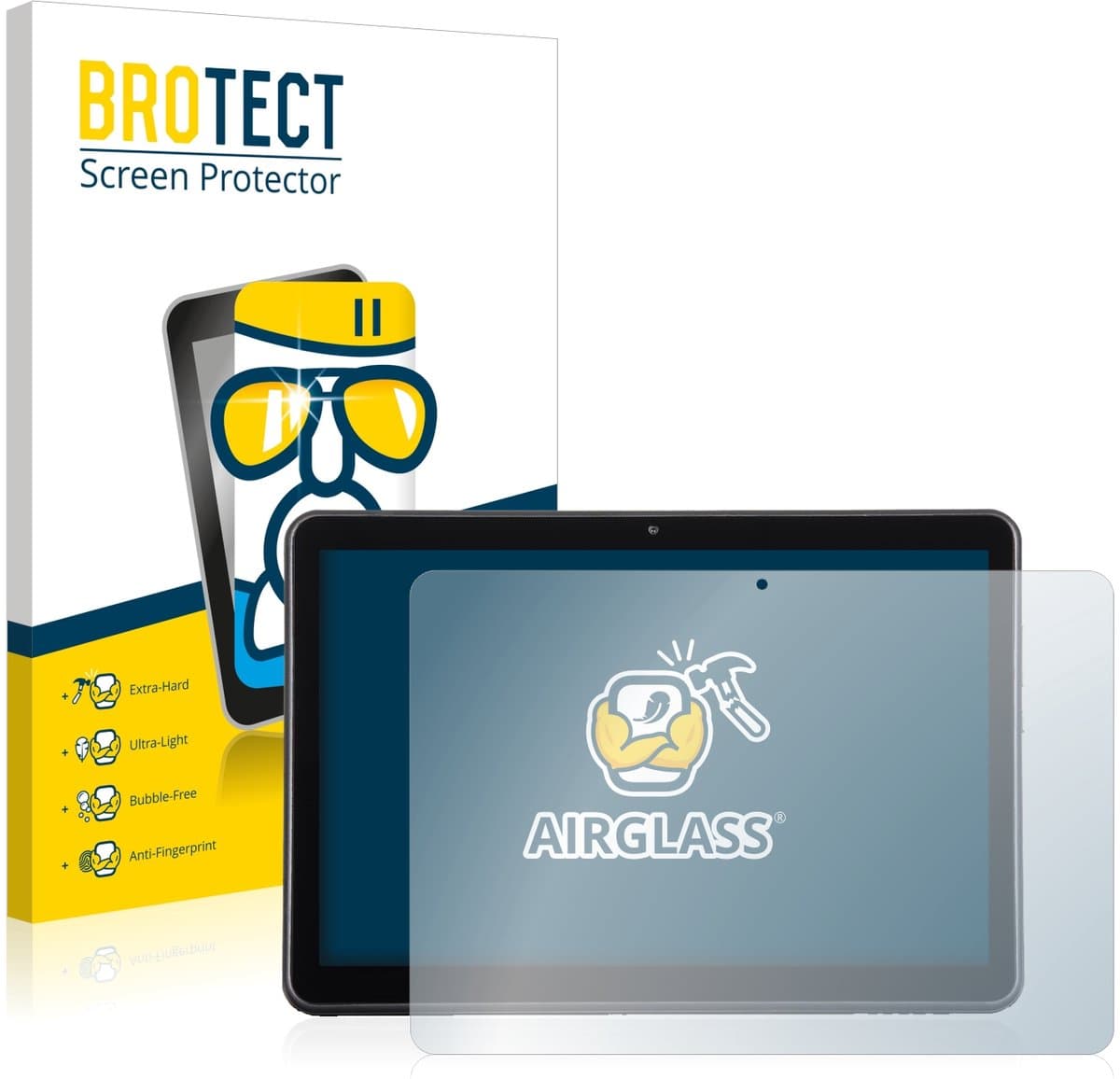 Screenprotector voor Wortmann Terra Pad 1006 Beschermglas transparant
