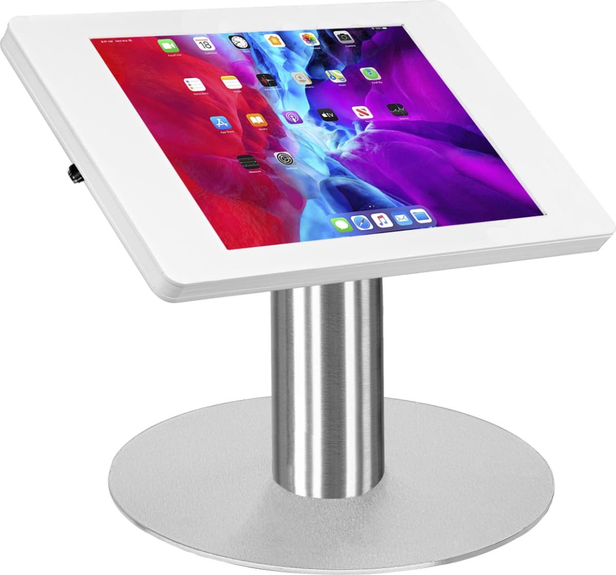 iPad tafelstandaard Fino voor iPad Pro 12.9 2018-2022 – wit/RVS