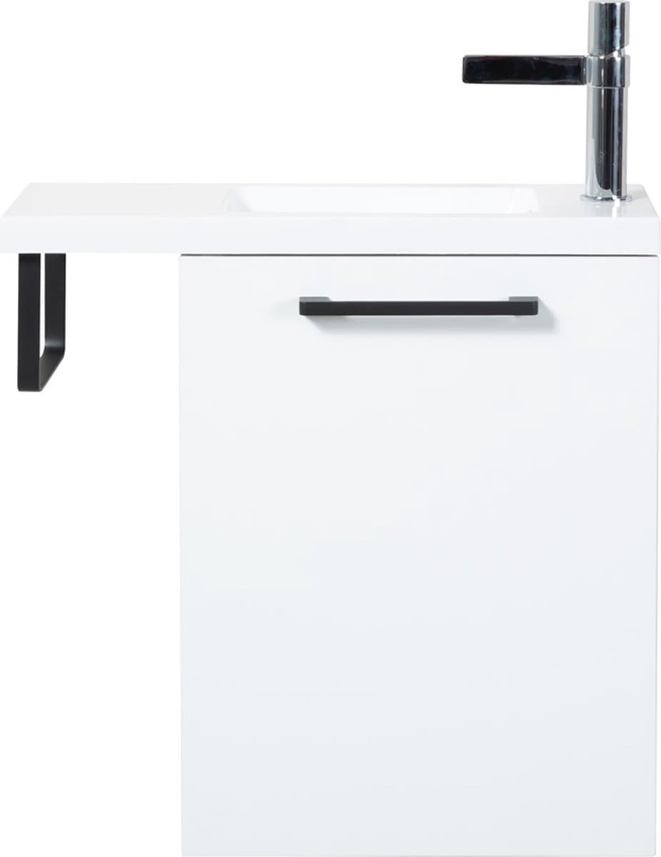 Fonteinmeubel Finn 40cm mat wit