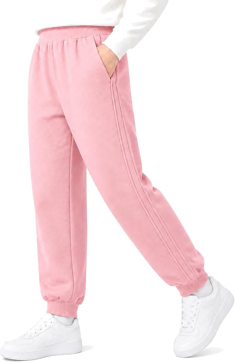 Meisjes Sportbroek Katoen Schoolbroek Sweatbroeken voor Kinderen 5-13 Jaar