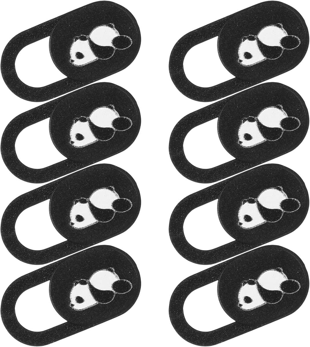 8 stuks, 0,4 mm, ultradunne laptopcameraafdekking, cameraafdekking, mobiele telefoon, laptop, camera, ultradunne afdekking voor laptop, pc, computer (zwart)