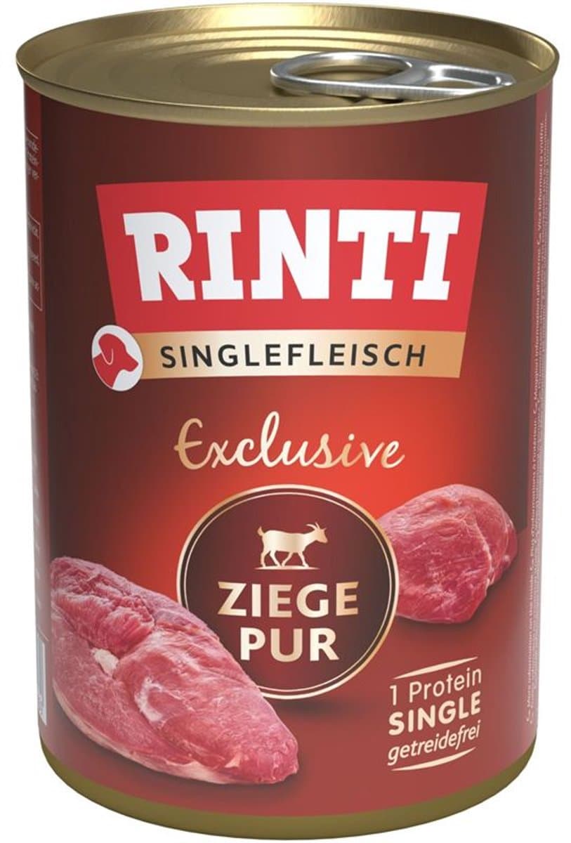 Rinti - Enkelvoudig vlees 12x400g - Puur geit