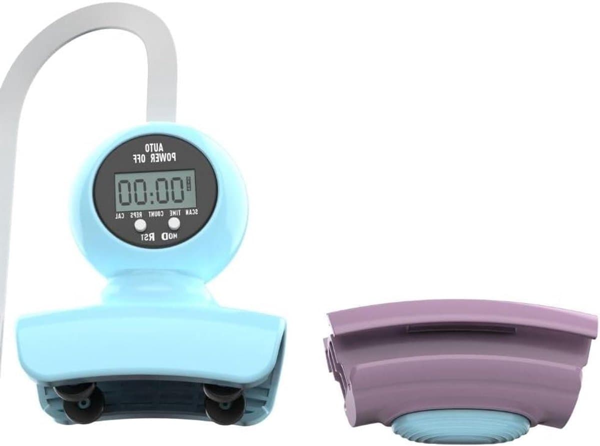 Smart Hoepel Teller - Fitness Tracker - Trainingsdata Bijhouden - Geluidsarme Werking - Maat M - Paars Blauw