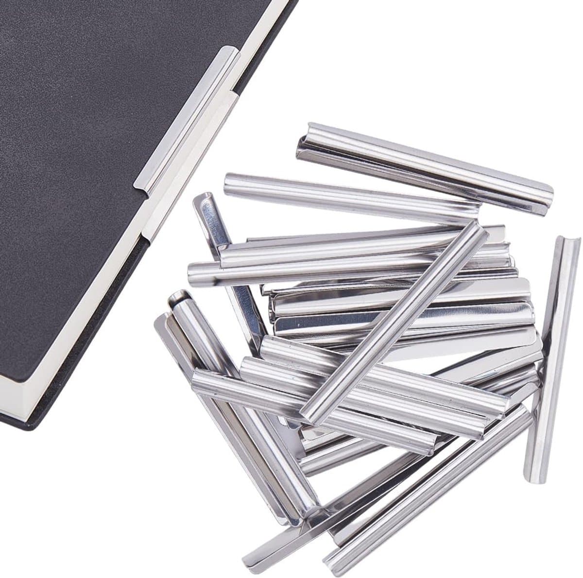 Dailygoods - 30 Stuks Metalen Boek Hoekbeschermer van Roestvrij Staal voor Notebooks en Fotolijsten