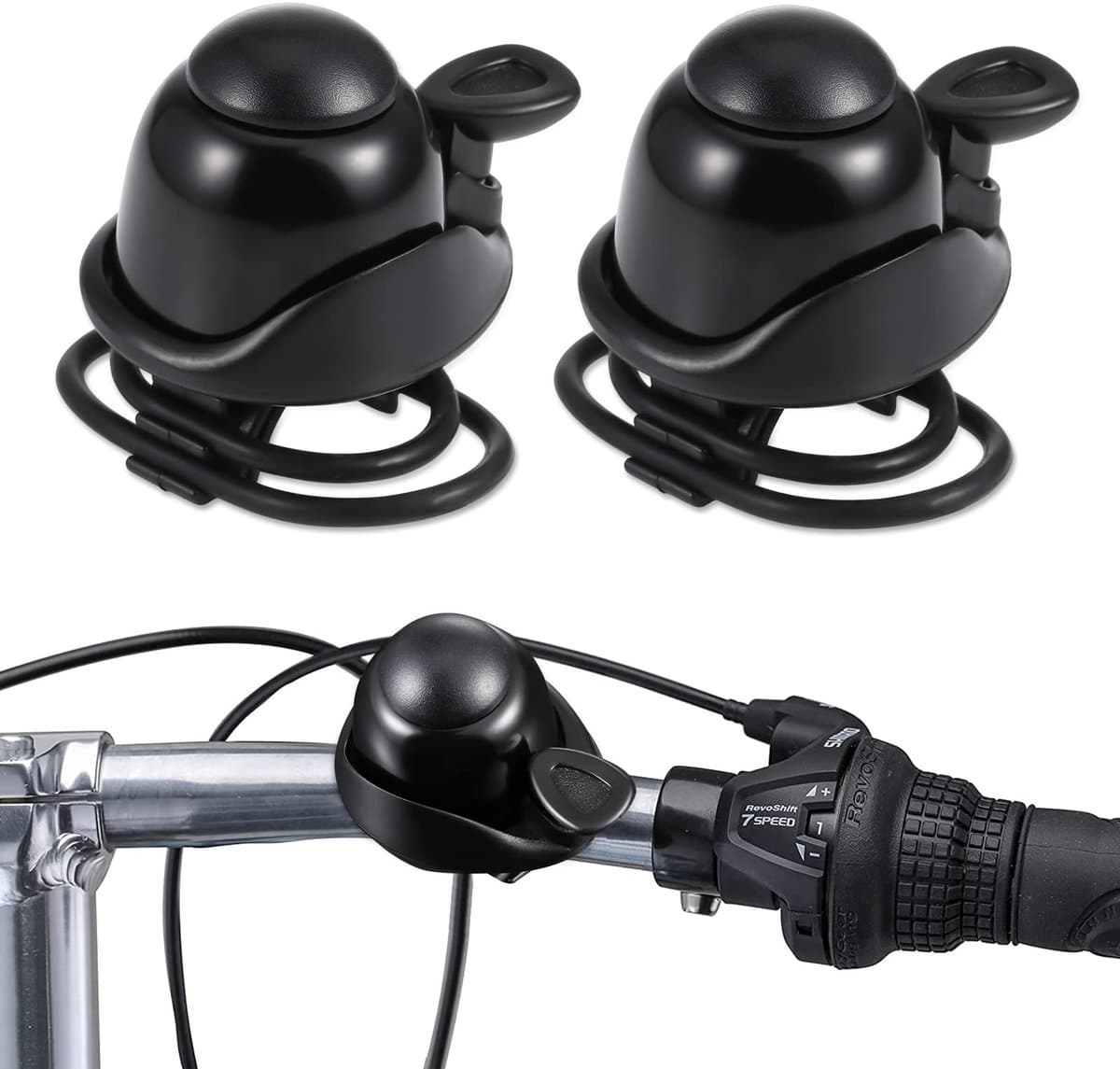 Dailygoods- Fietsbel 2 Stuks - Aluminium - Mini - Verstelbare Fietsring - Geschikt voor Volwassenen/Kinderen - Duurzaam Materiaal - Fietsbelletjes