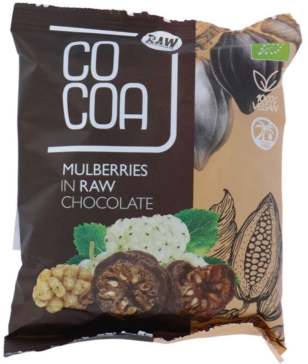 Cocoa Chocolade Moerbeien 70GR