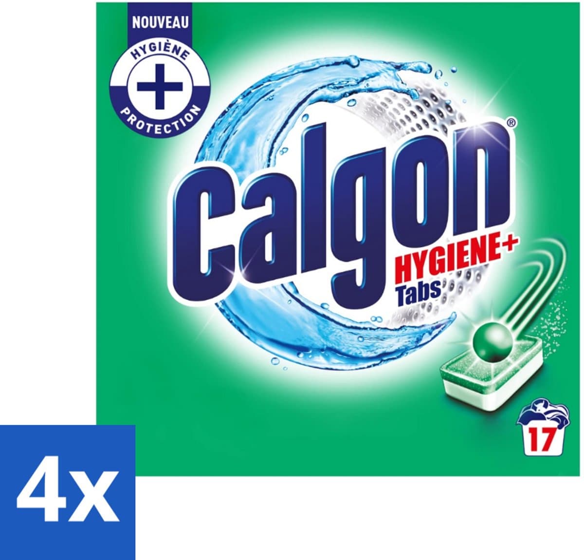 4 x Calgon - Ontkalkingsmiddel - 221 g - 17 Capsules - Wasmachine Ontkalken - Wasmachine Reiniging - Wasmachine Capsules - Kalkaanslag Verwijderen - Wasgoed Schoner