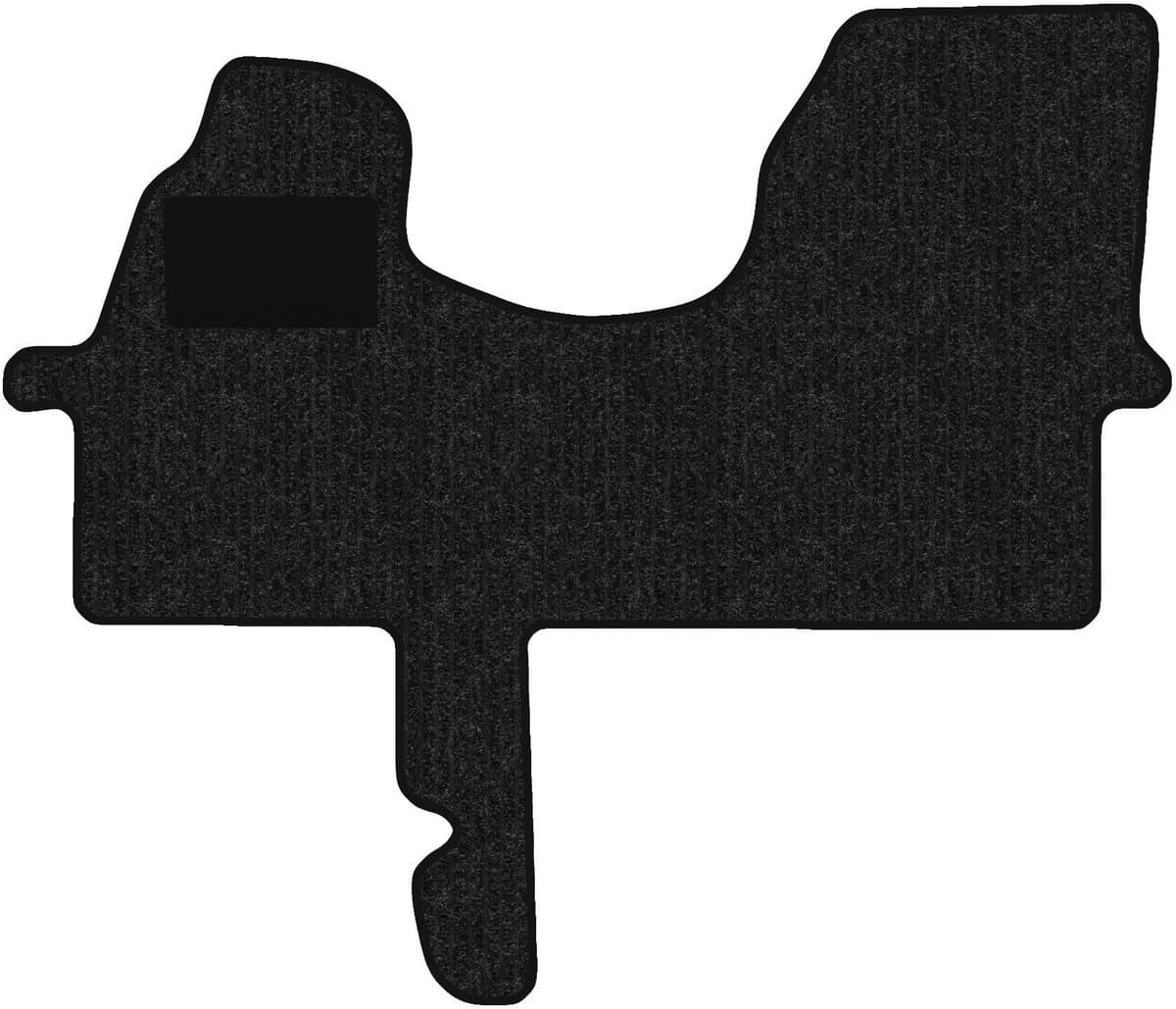 Dailygoods- Vloermatten op maat - Compatibel met Mercedes Sprinter W906 - 3-Sitzer - Onderhoudsvriendelijk - Effectieve bescherming - Antraciet met beige rand - Automatten