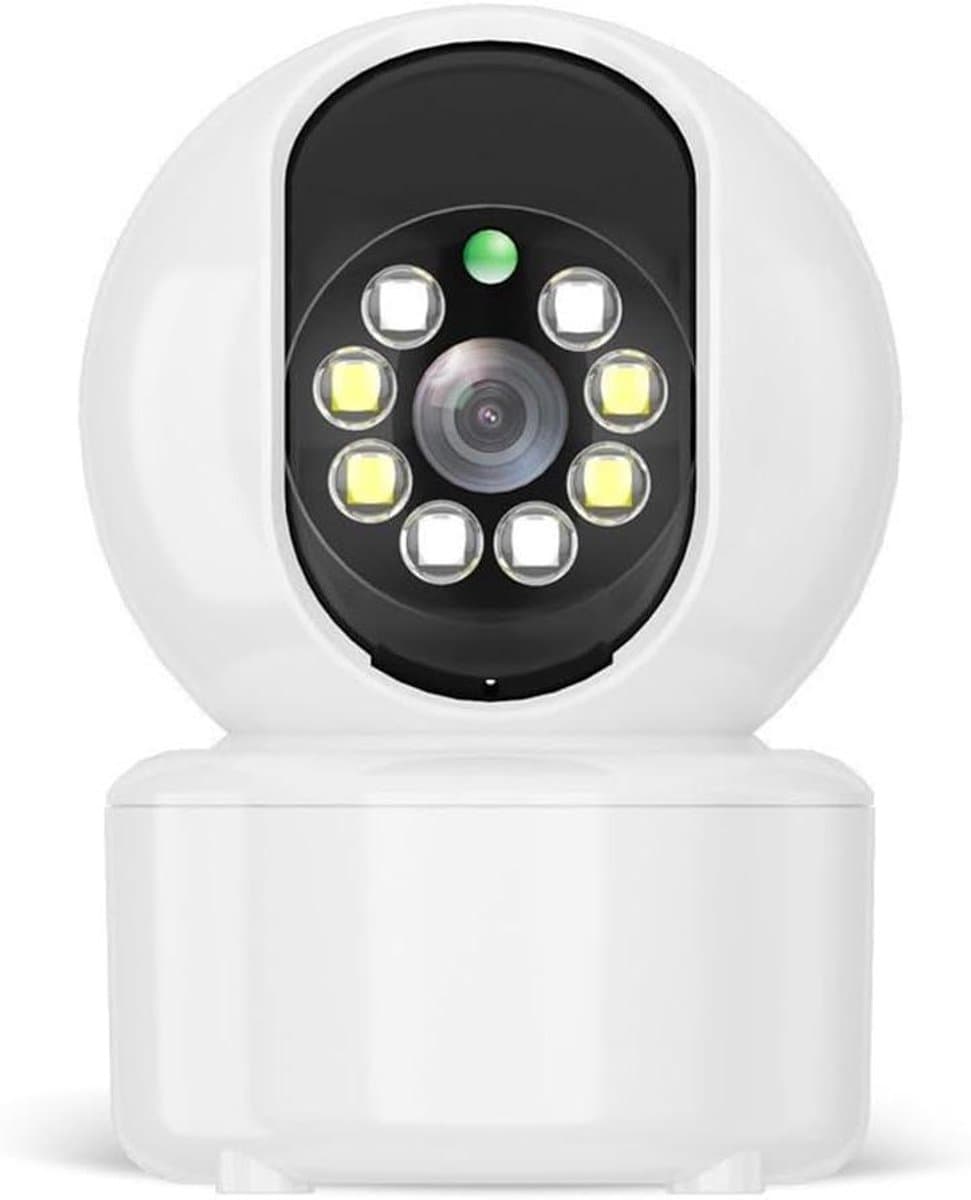 Beveiligingscamera Binnen - Thuiscamera HD - Huisdieren Monitoren - Tweeweg Audio - 1080P Resolutie - Wit