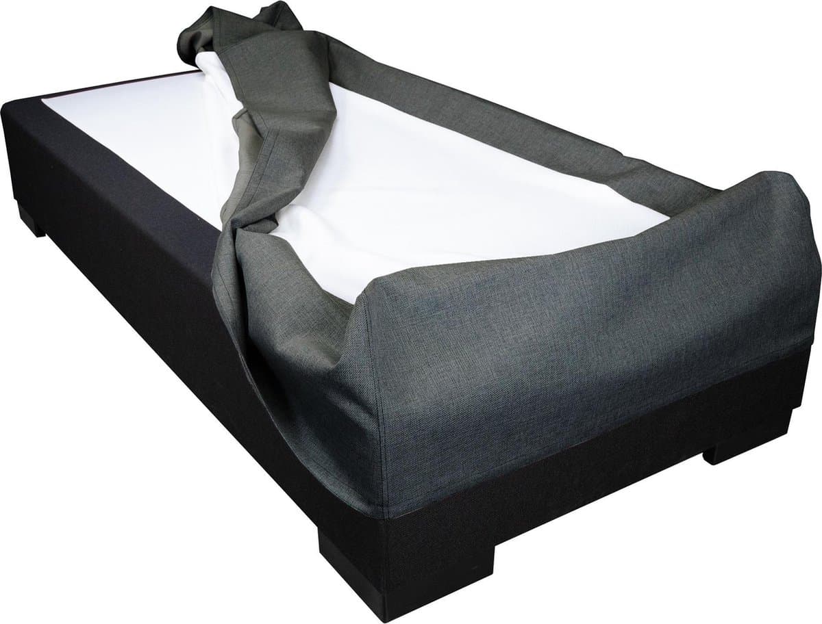 Slaaploods.nl Boxspring Hoes - 180 x 210 cm - Hoogte 20 cm - Antraciet I96