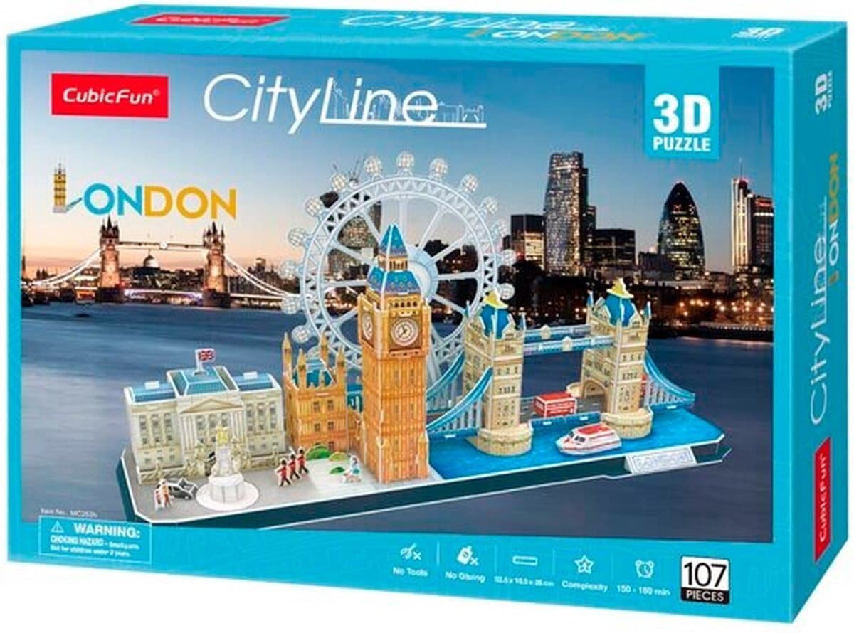 Cubic Fun Puzzel City Line London 3D - 114 stukjes - Vanaf 8 jaar
