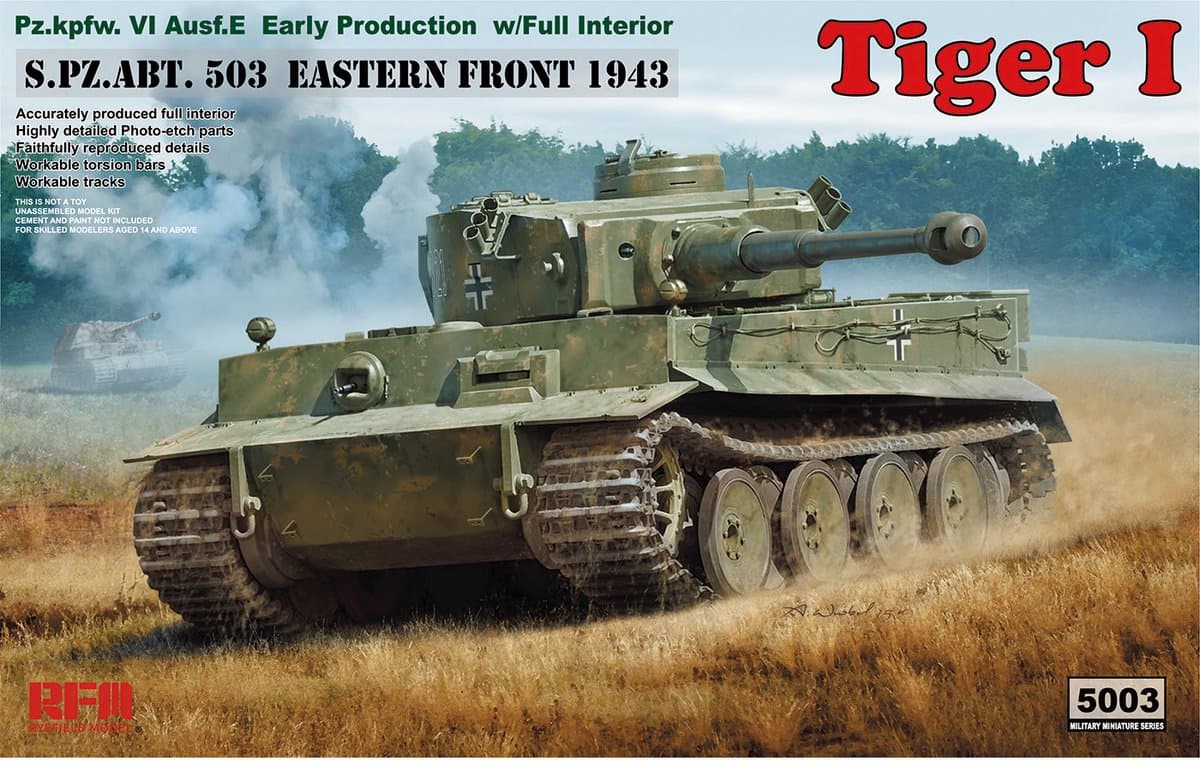 Rye Field Model Modelbouwpakket Militaire voertuigen - 5003 Pz.kpfw.VI Ausf. E Early Production Tiger I Plastic - 1:35 - Modelbouw