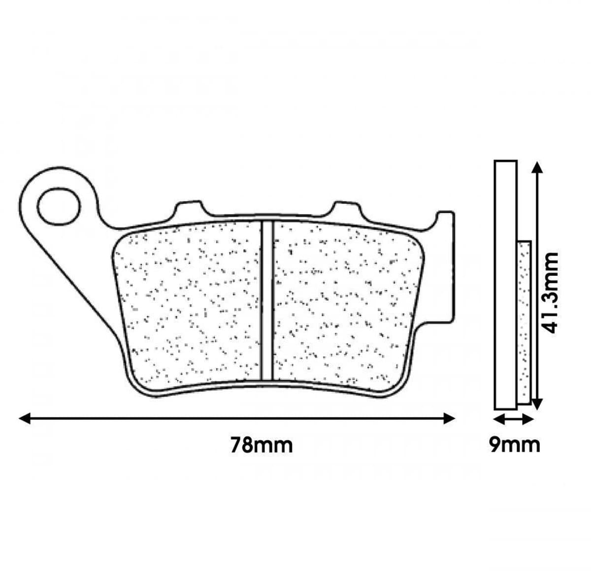 Plaquette de frein CL BRAKES pour Moto Husqvarna 410 TE 1997 à 2013 Neuf