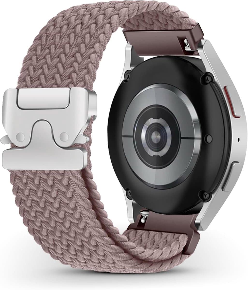 Cosensi - Nylon horlogeband voor Huawei Watch GT 5 Pro 42 mm/GT 3 Pro 43 mm/GT 3 42 mm - 20 mm band voor Garmin Forerunner 165/Forerunner 165 Music/Garmin Vivoactive 5 - Paars.