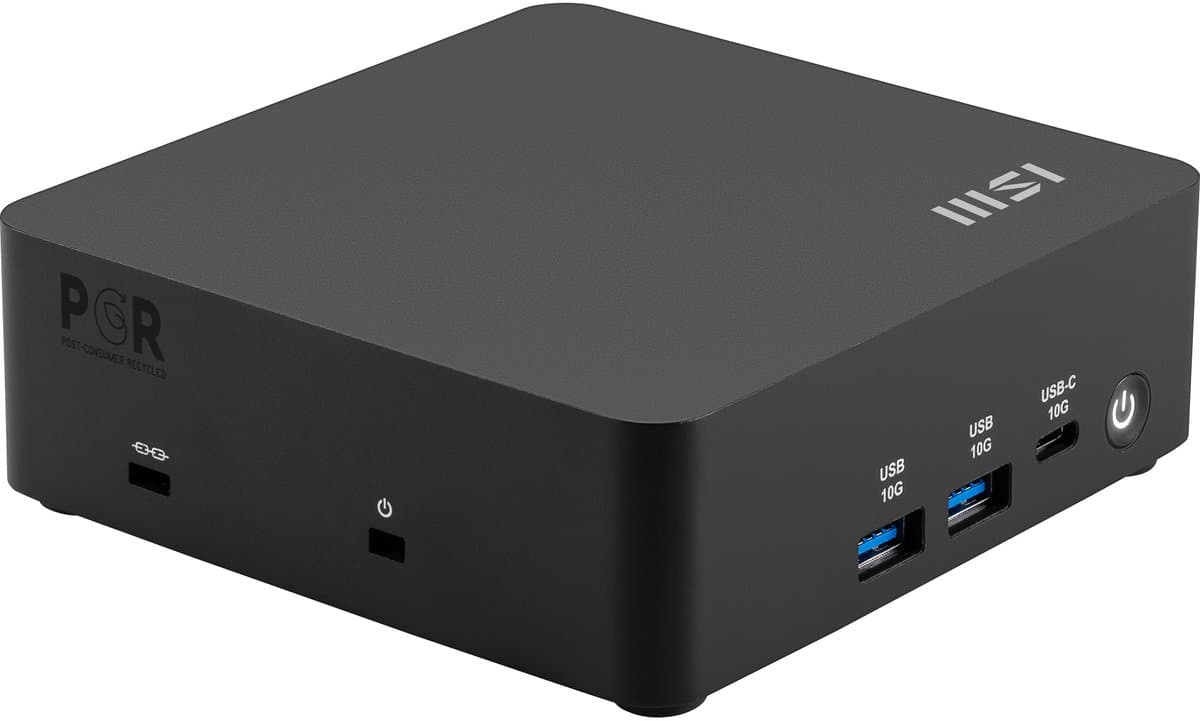 MSI Cubi Nuc AI 1UMG-018BEU pc/werkstation barebone mini-pc zwart 155H Intel SoC