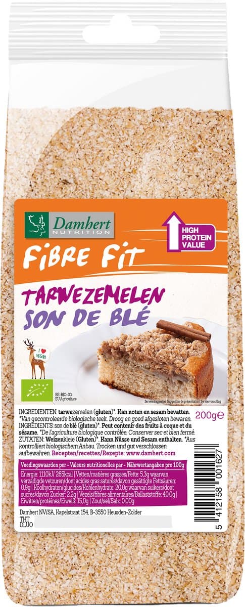 Damhert Fibre Fit Tarwezemelen 1ST