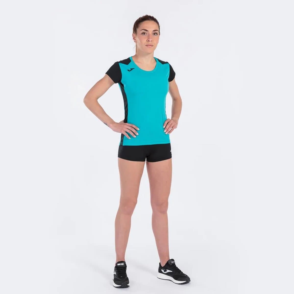 Joma Record Ii T-shirt Met Korte Mouwen Blauw M Vrouw