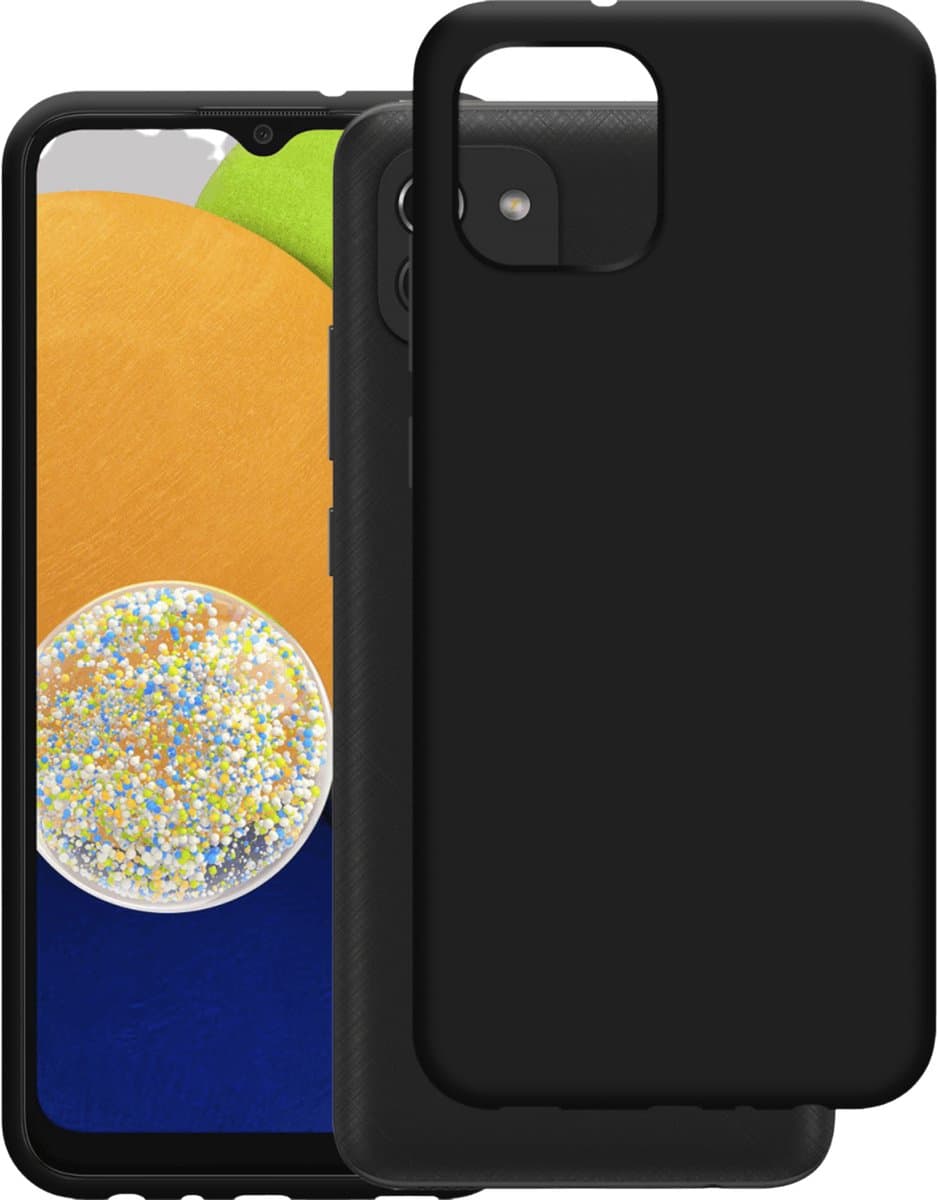 Just in Case hoesje geschikt voor Samsung Galaxy A03 Hoesje Siliconen - Flexibele Case - Zwart