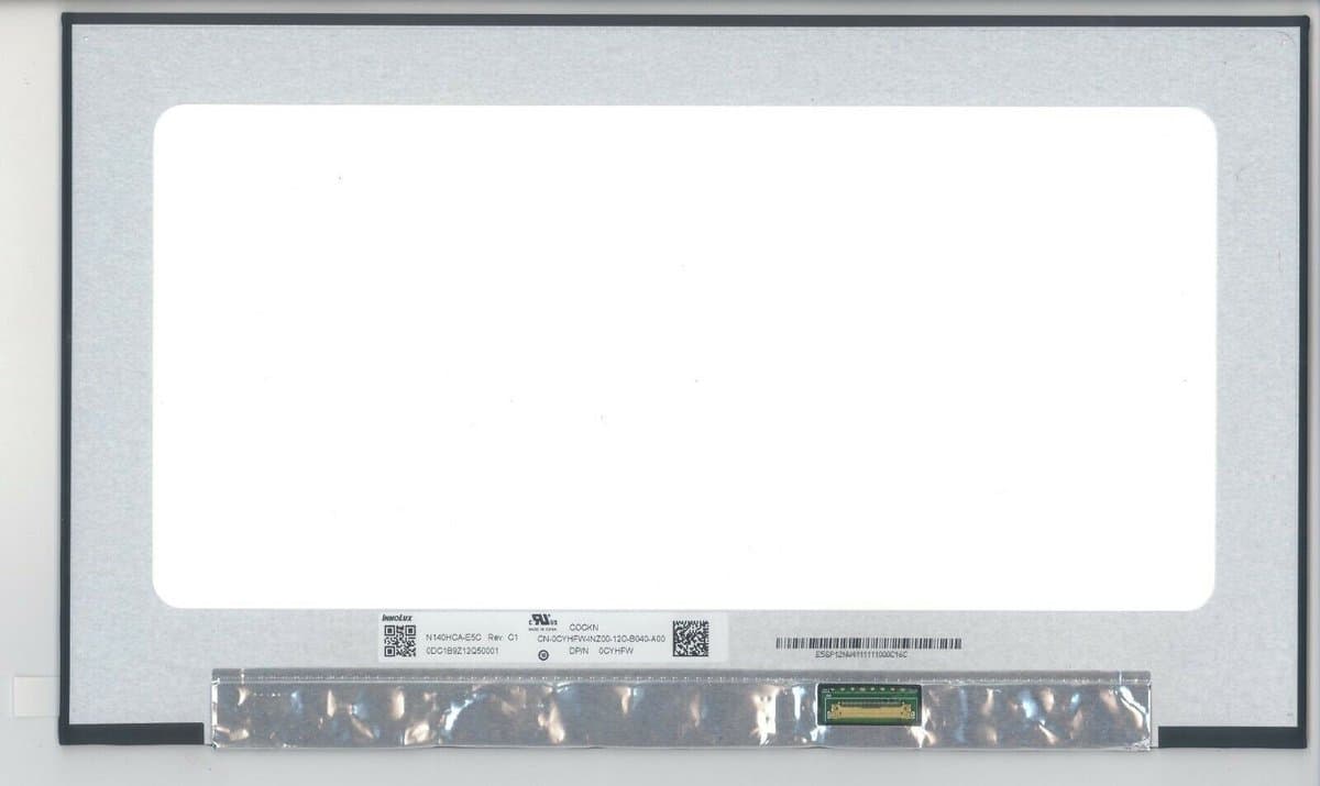 NV140FHM-N4U V8.0 LCD Scherm 14,0″ 1920×1080 Full-HD Mat IPS eDP (onboard controller print)