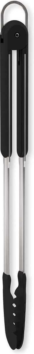 Barbecook Olivia Barbecuetang - BBQ tang - Met ophanghaak - Nylon - RVS - Zwart - 42 cm
