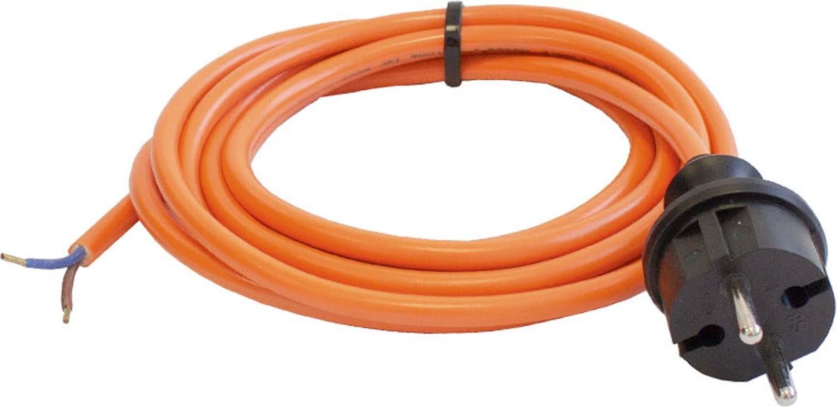 AS Schwabe 70913 Aansluitkabel Stroom Oranje 5.00 m
