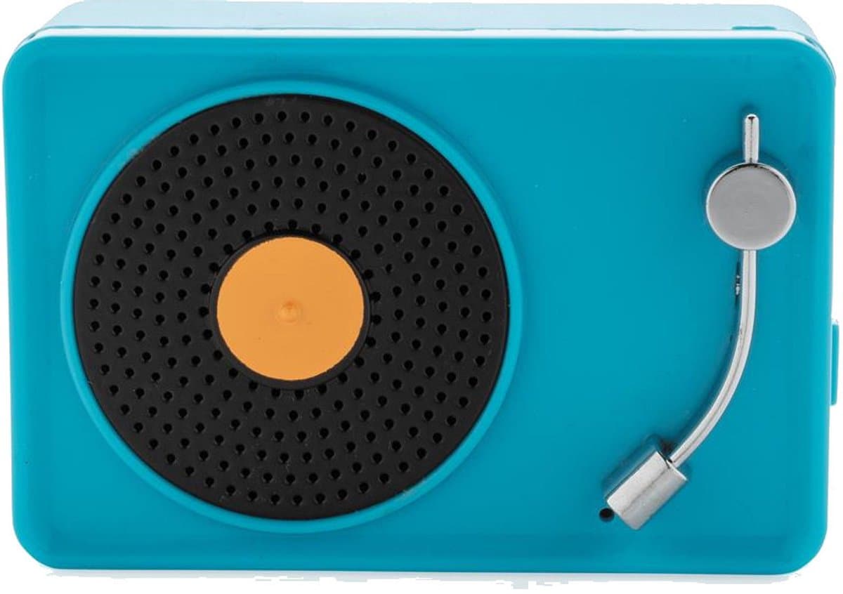 Xd Collection Minispeaker Vintage Draadloos 7,5 Cm Abs Blauw