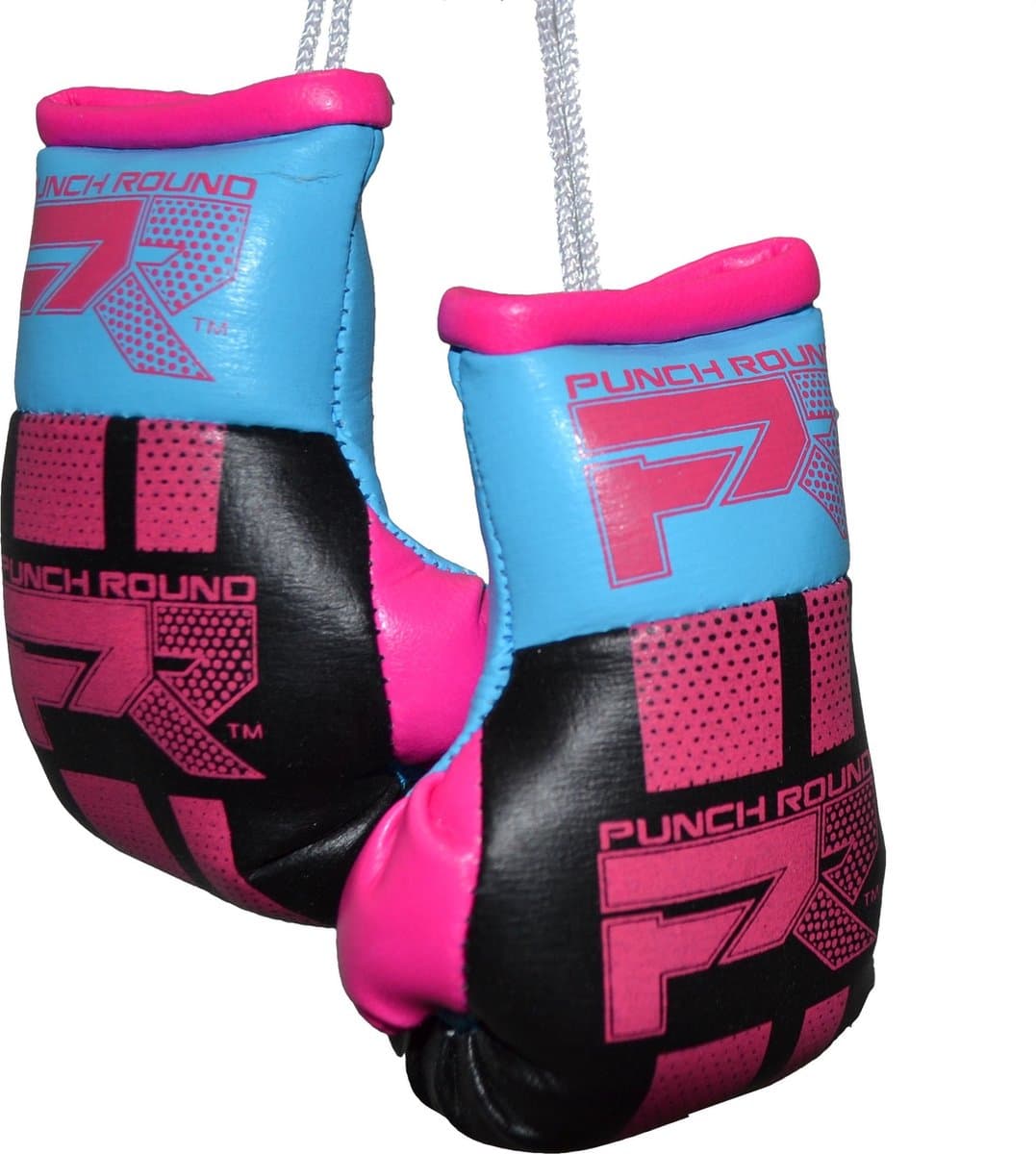 Punch Round Mini Carhanger Bokshandschoenen Zwart Roze Blauw