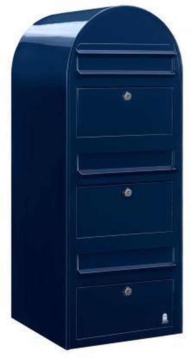 Brievenbus Bobi Trio Donker Blauw