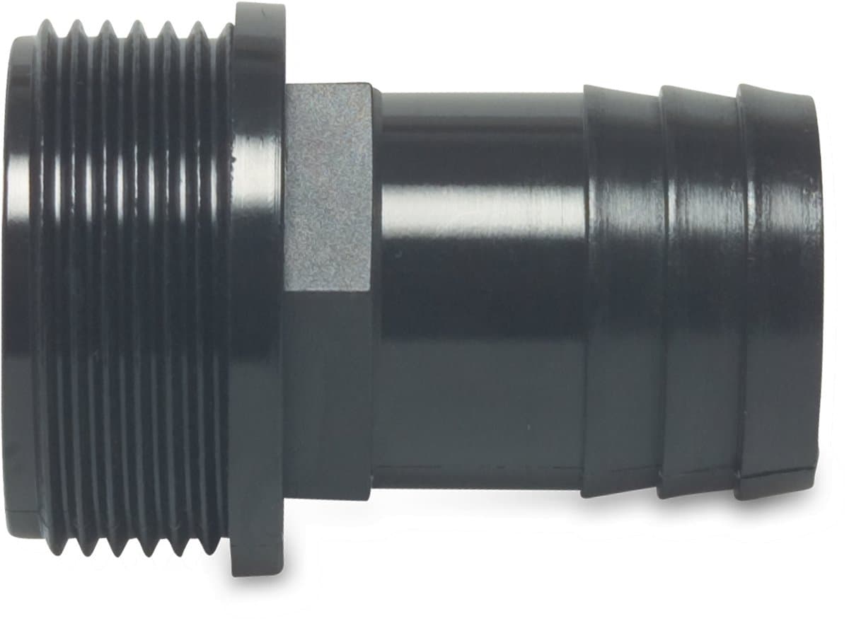 Slangtule buitendraad pp zwart 3/4 inch naar 25 mm Deltafix