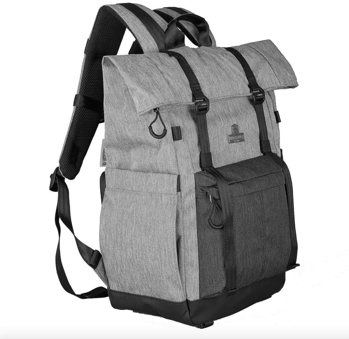Undercover Dsign Cameratas - Waterdichte rugzakhoes - Camera riem - Reistas - Camera tas - Grijs Denim - Rugzak laptop - Laptoptas 16 inch