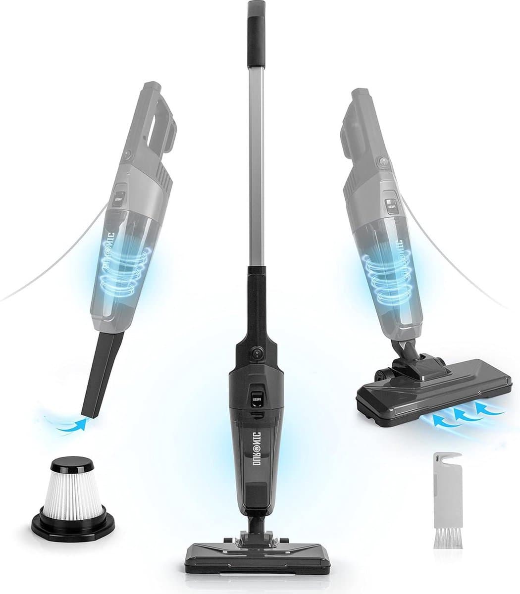 2-in-1 Stofzuiger Krachtige 600W Lichtgewicht & Compact - Herbruikbare HEPA-filter Handheld Optie - Ideale Schoonmaakhulp