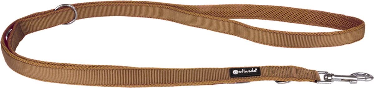 Petlando Trainingslijn Mesh Cognac - Hondenriem - 230x2.5 cm