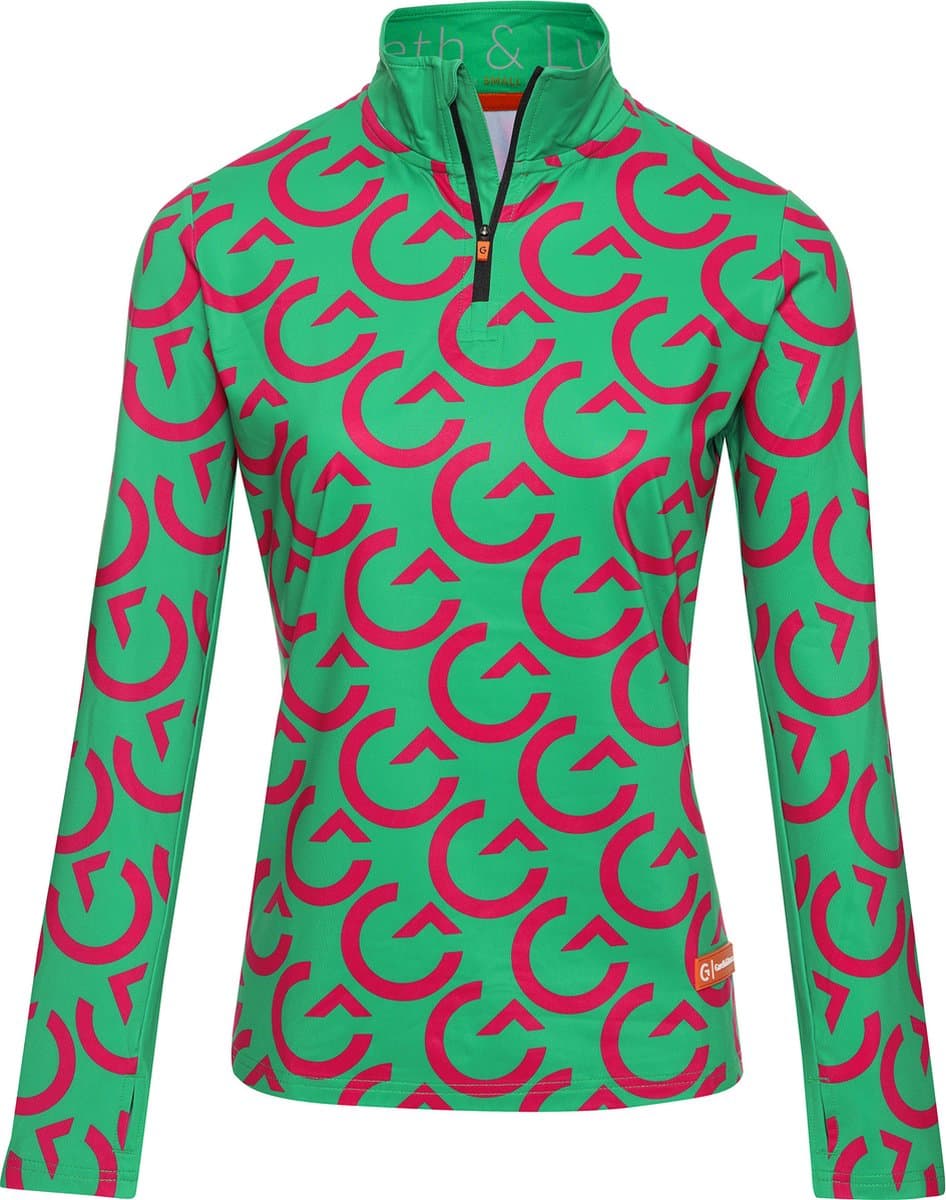 Gareth & Lucas Skipully The Eighty-Five - Dames XL - 100% Gerecycled Polyester - Midlayer Sportshirt - Wintersport