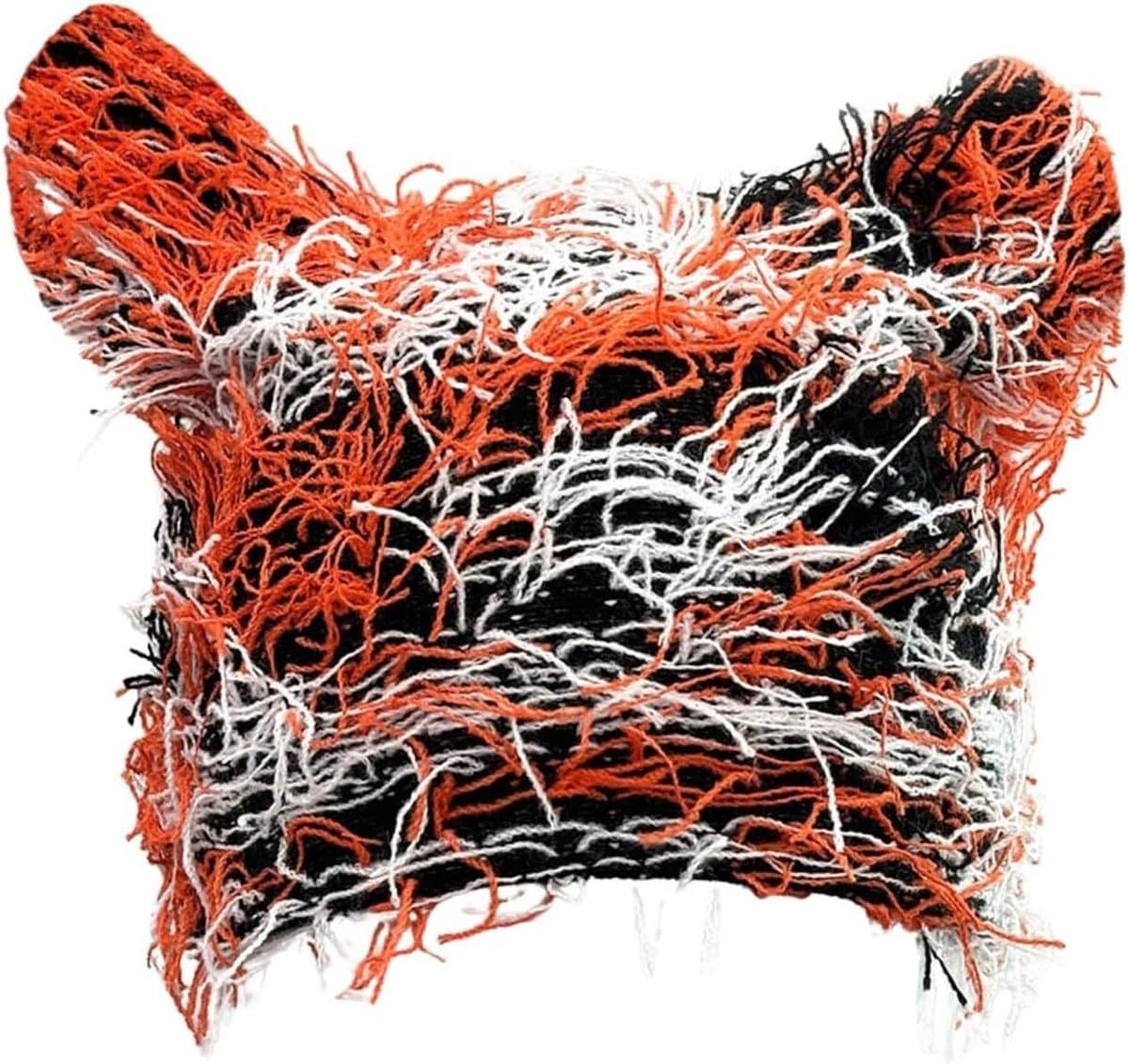 Winter Hoed - Gebreide Muts - Buiten Activiteiten - Met Oortjes - 30 x 30 cm - Zwart
