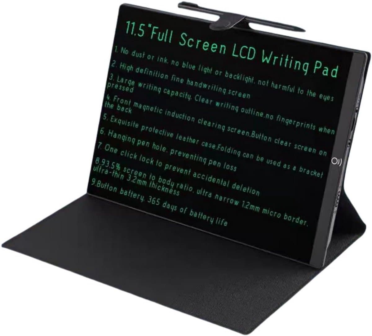 LCD Schrijftablet - Digitaal Notitieblok - Tekenen en Schrijven - Volledig Scherm LCD - 11.5 Inch - Zwart