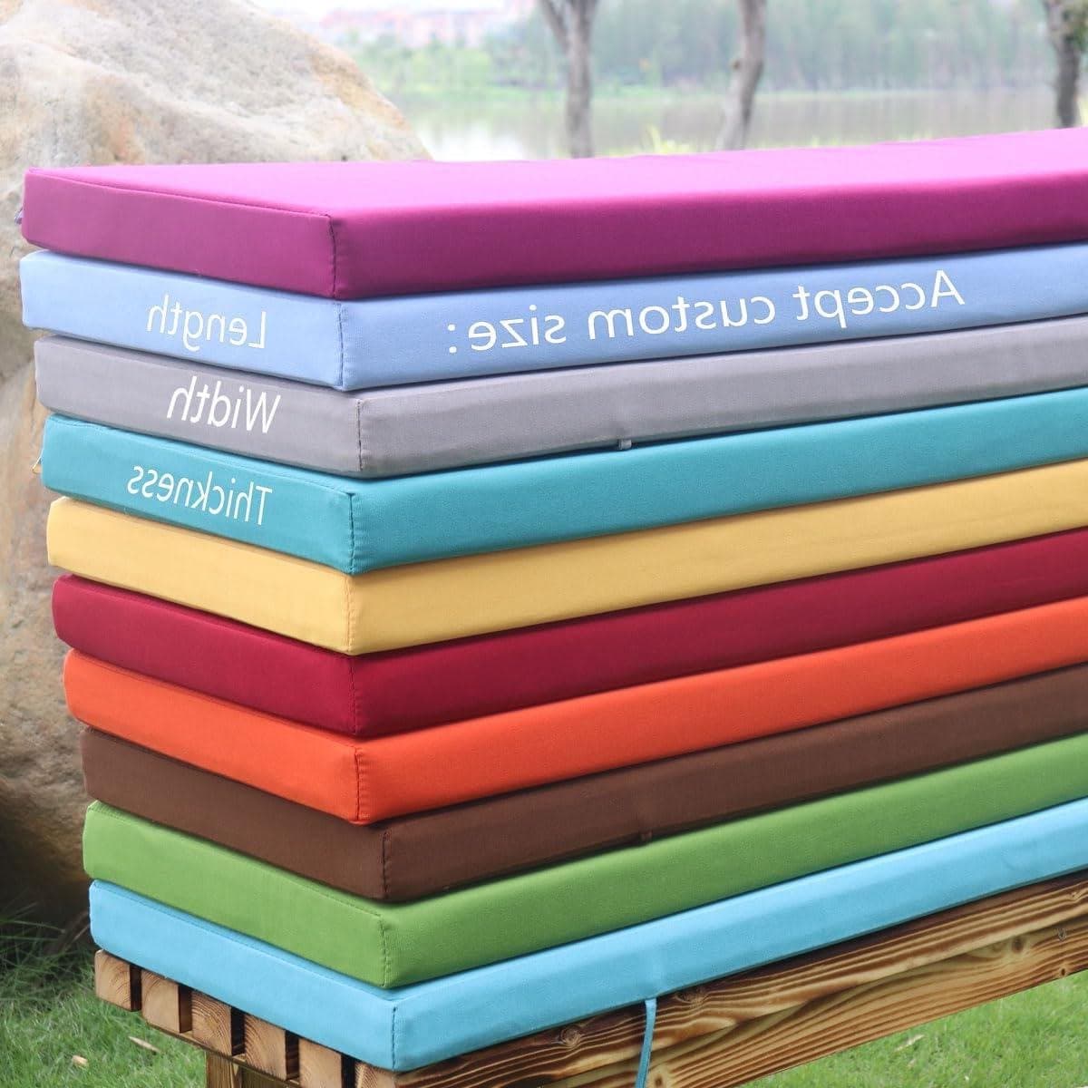 Tuinbankkussen - Zitkussen Bank - Buiten Zitten - Schuim met Hoge Dichtheid - 140 x 45 x 5 cm - Rood