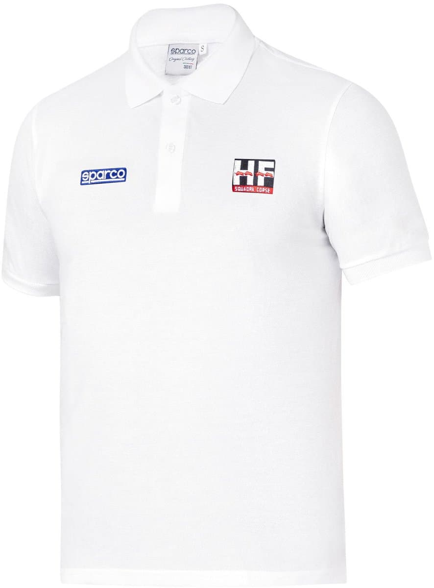 Sparco Lancia Squadra Corse Lunetta Poloshirt - Wit/Marineblauw