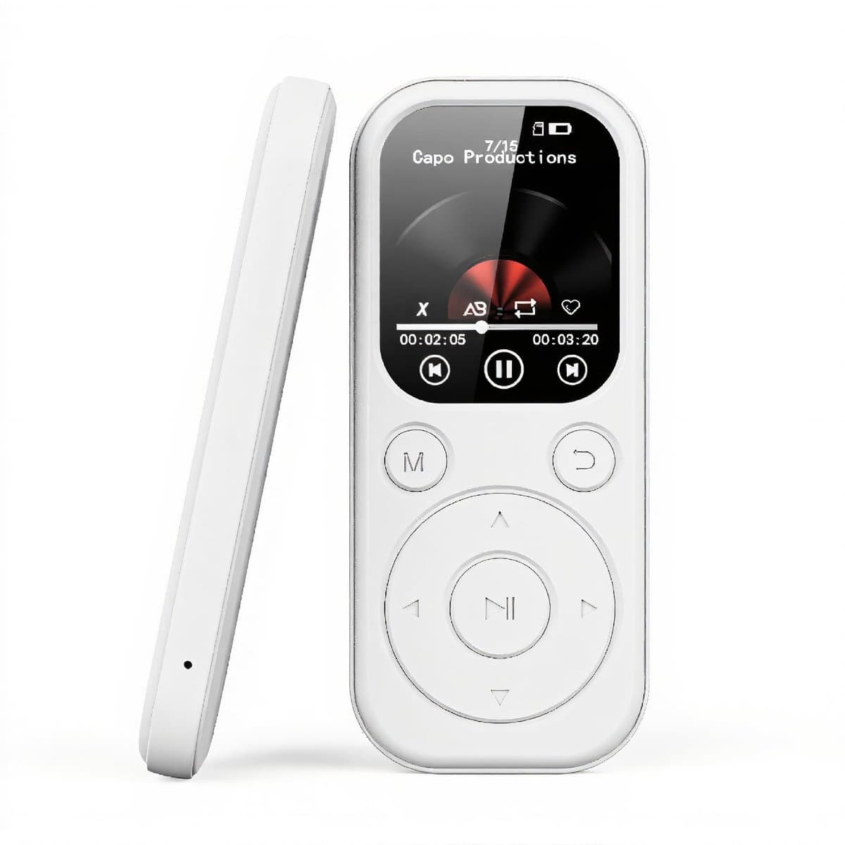 Dailygoody - MP3 Speler - Draagbare Muziekspeler met Bluetooth 5.4 en Ingebouwde Speaker - Compact en Lichtgewicht - Ideaal voor Muziek onderweg - Ges