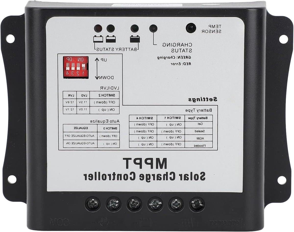 Zonne Laadregelaar - MPPT Controller - Energie Opladen - Hoge Efficiëntie - 15A 75V - Grijs