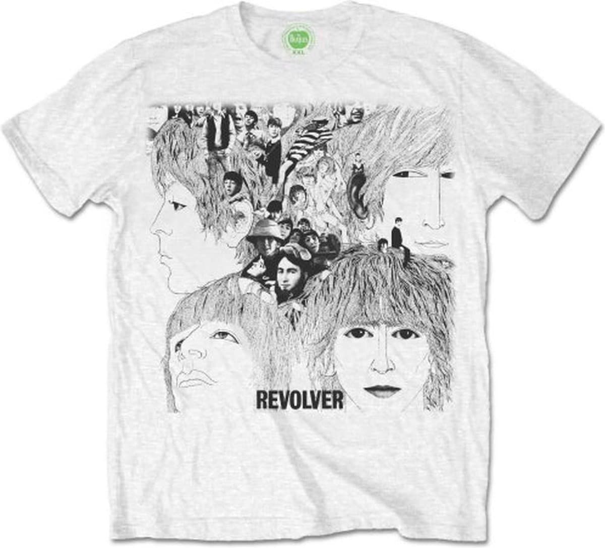 The Beatles - Revolver Album Cover Heren T-shirt - XL - Wit