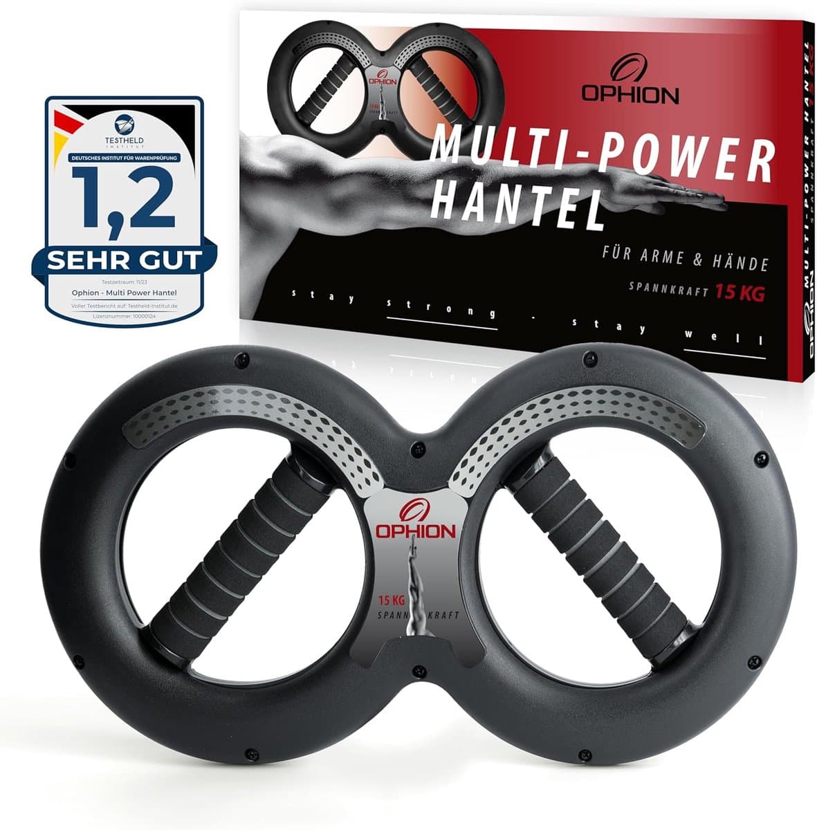 Multi Power Dumbbell - Onderarm Krachttrainer - Spieropbouw Thuis - Verstelbare Weerstand - 42x23x0.1 cm