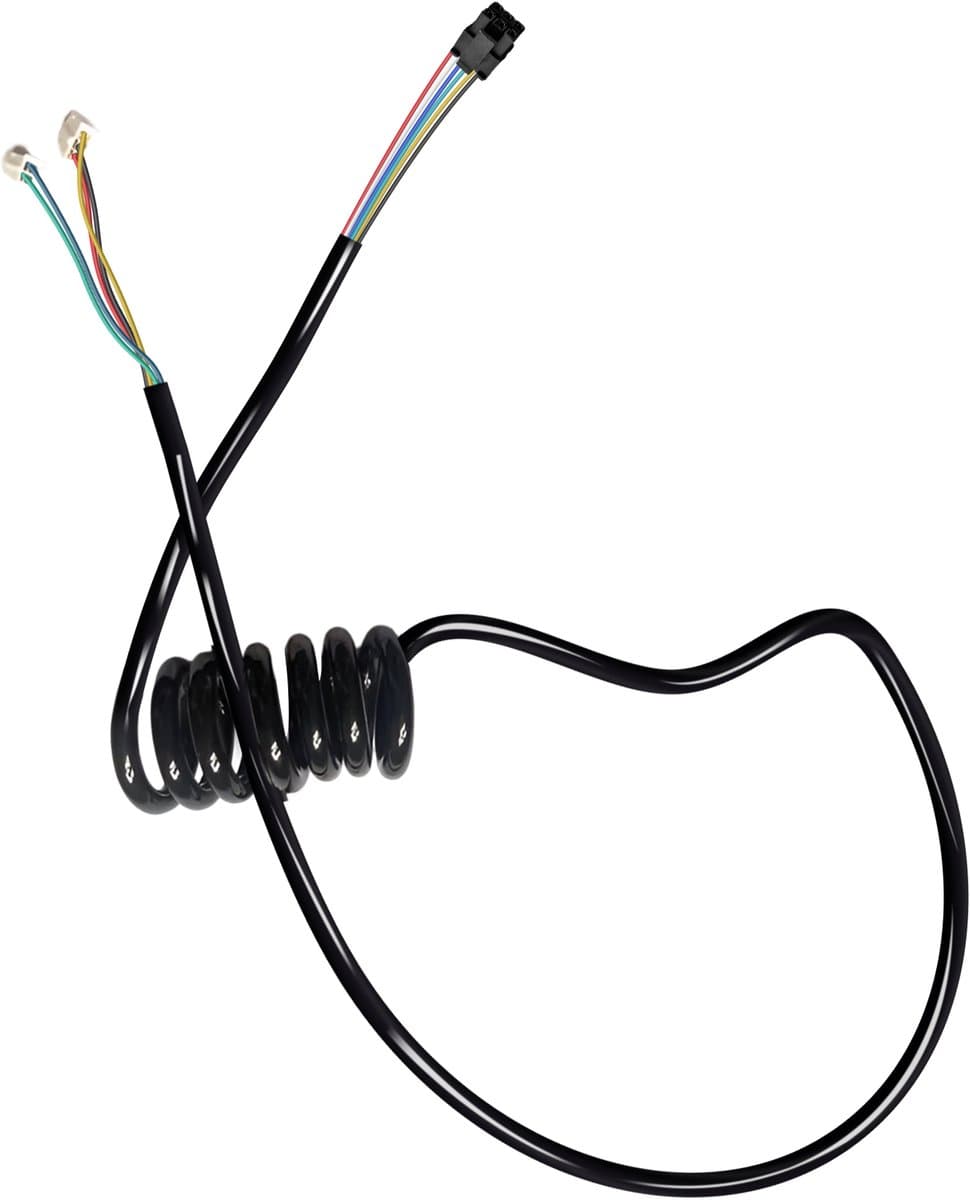 E-Twow, Datakabel geschikt voor E-Twow V1 - Vierkante Stekker 6-pins, Zwart