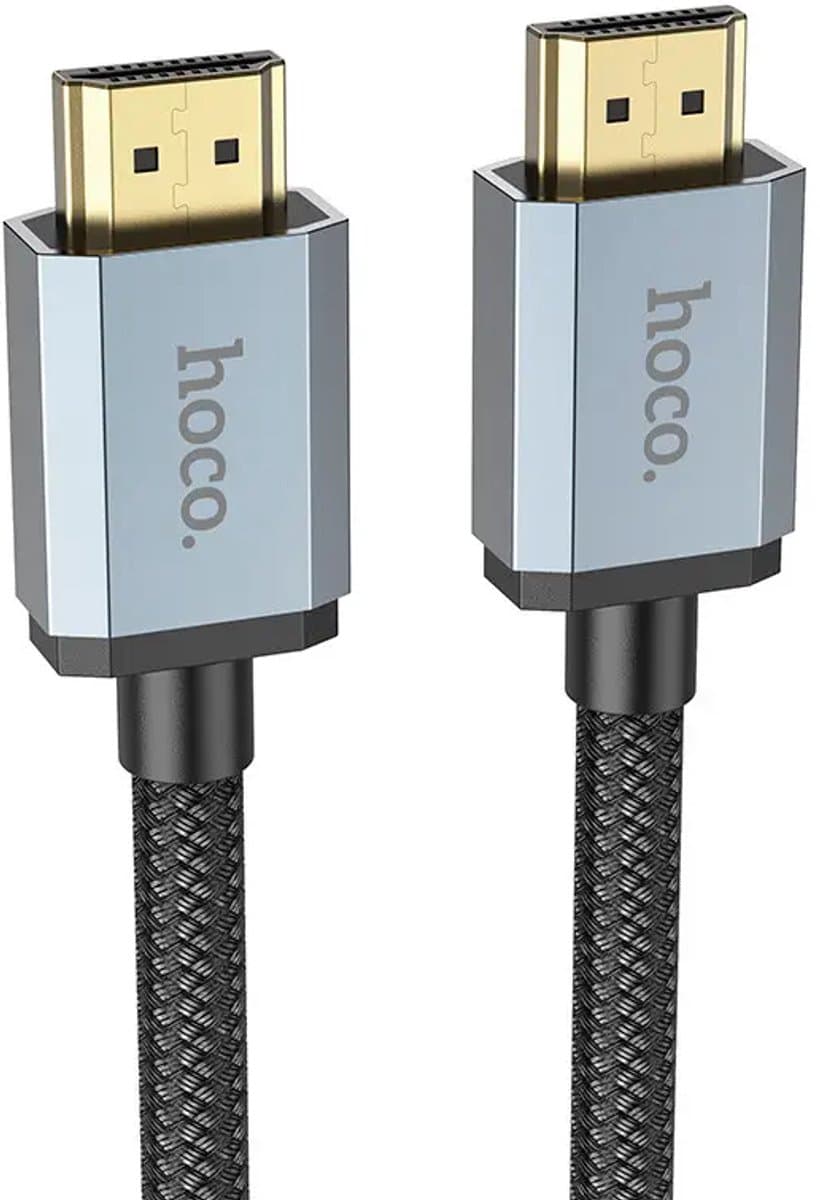 Hoco HDMI Kabel - 1 Meter - 4K 60@Hz - 18Gbps Snelheid voor Monitor, TV of Beamer