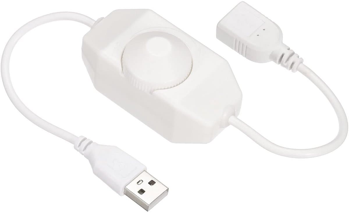 Ledstrip dimmer schakelaar 5 V DC met draaischakelaar voor optimale helderheid