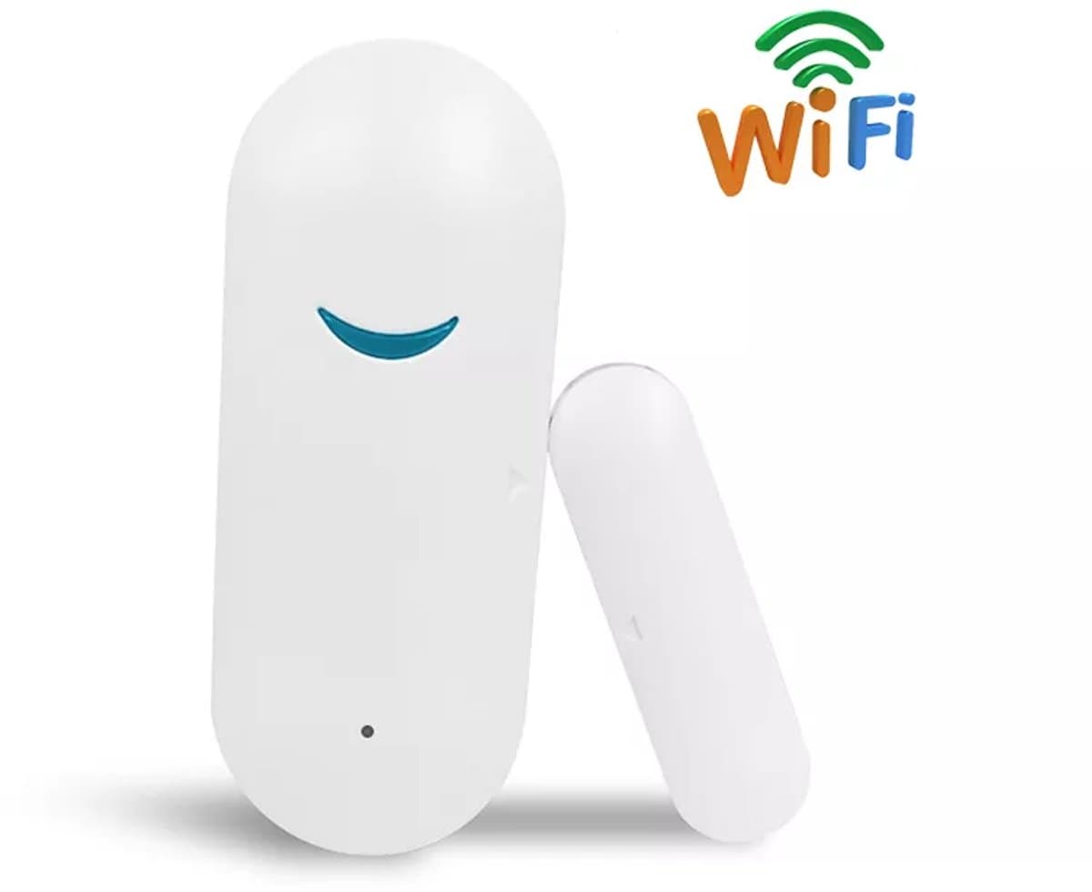 Tuya Deursensor met App - Deuralarm - Google assistant + Amazon Alexa - Magneetcontact - Entreemelder - Raamsensor - iPhone & Android