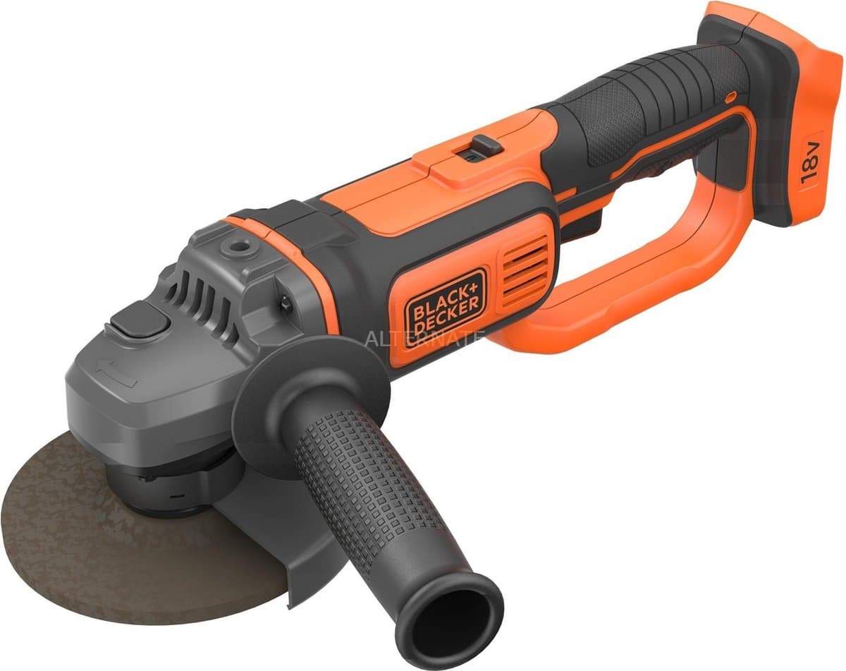 Black+Decker draadloze haakse slijper - 18V, blote tool