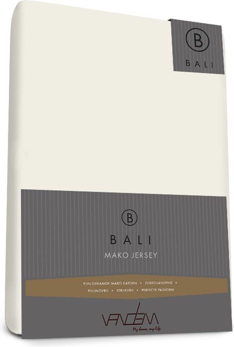 Bali - Van Dem - Mako Jersey - Topper Hoeslaken - 140 x 200 cm - creme